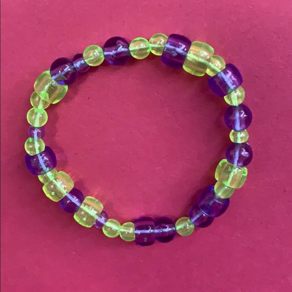 purple/green bracelet